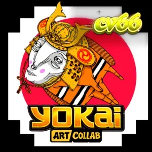 Yokai স্লট গেমের একটি দৃশ্য যেখানে মাউন্ট ফুজি এবং সামুরাই থিম দেখা যাচ্ছে